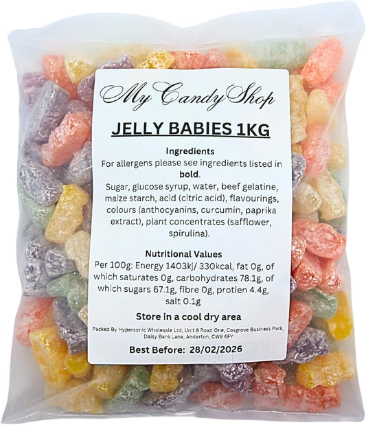 MyCandyShopOriginal Jelly Babies 500g - 372426920812 - B0992K2B4Z