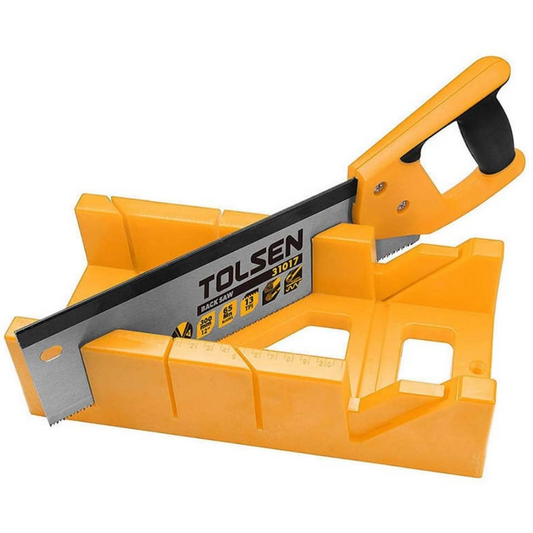 Tolsen Mitre Box & Fine Tenon Saw 300mm 12"