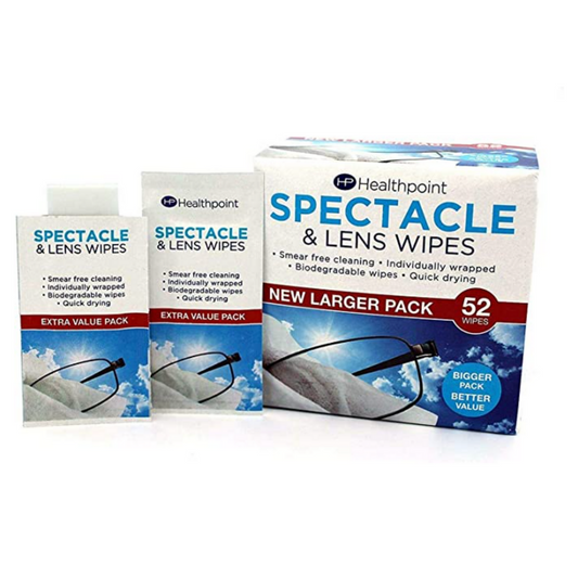 Healthpoint Spectacle Wipes - 6 Packs of 52